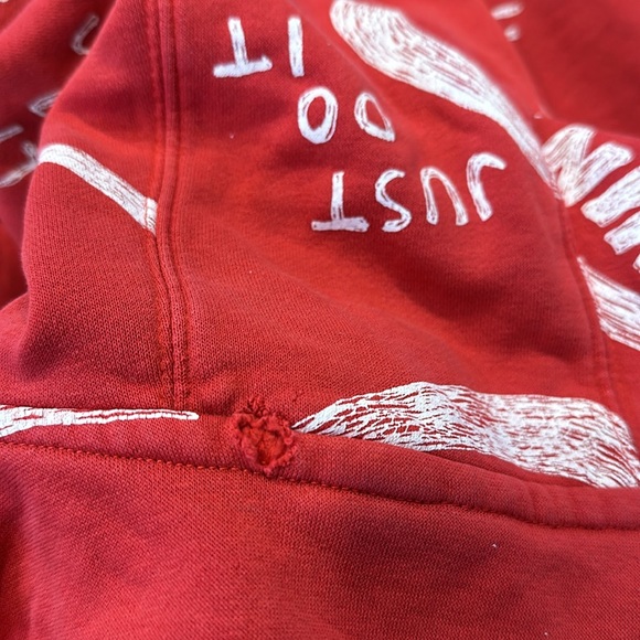 Vintage Nike Just Do It Red Sweatshirt Size XL - Picture 5 of 8